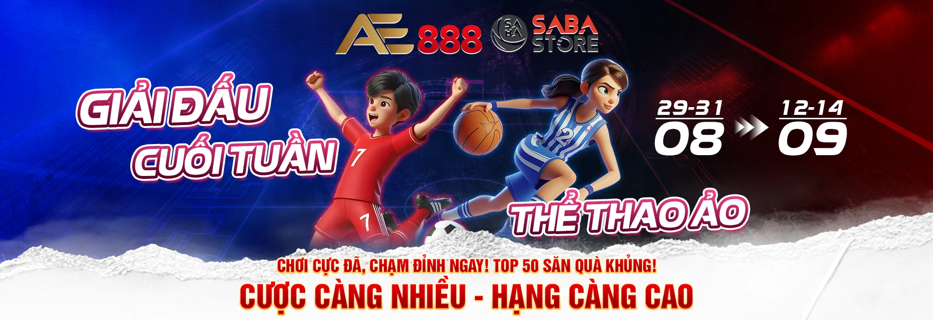 AE888 Thể Thao Ảo – Giải đấu cuối tuần cực hấp dẫn, cơ hội nhận thưởng lớn cho người chơi yêu thích thể thao