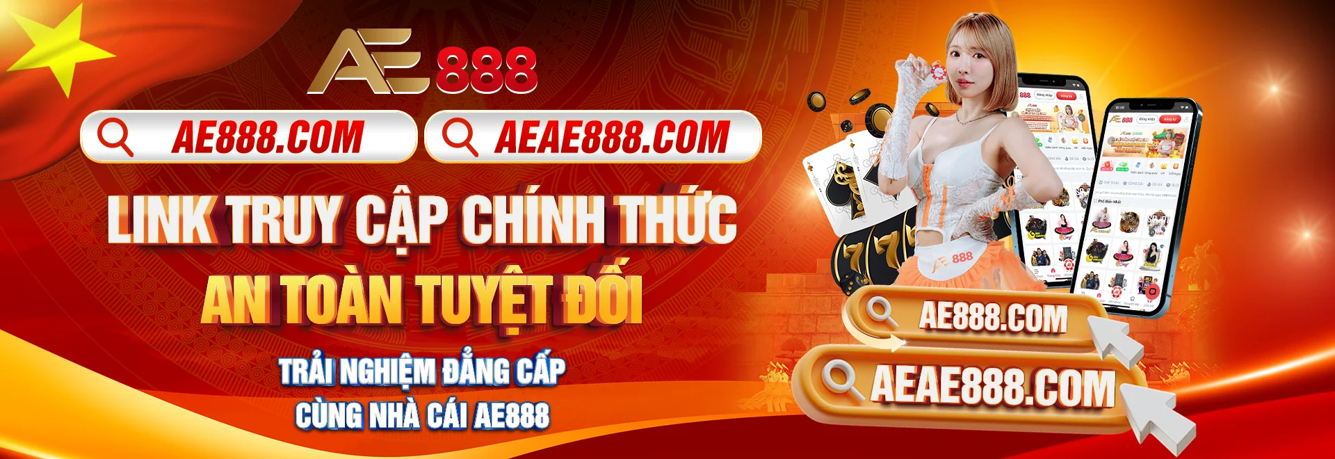 Link truy cập chính thức AE888.com – An toàn tuyệt đối, trải nghiệm đẳng cấp cùng nhà cái AE888